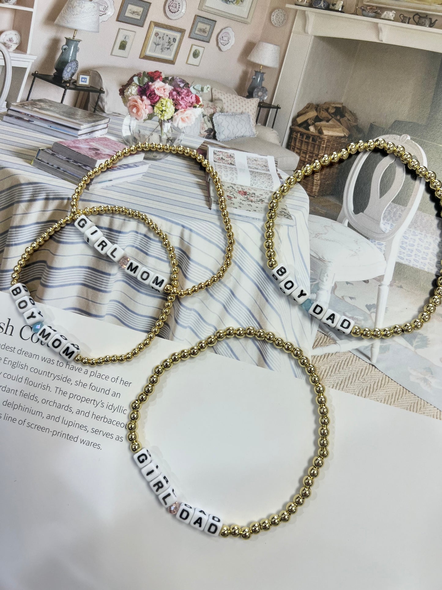 Mom/Dad Stretch Bracelet