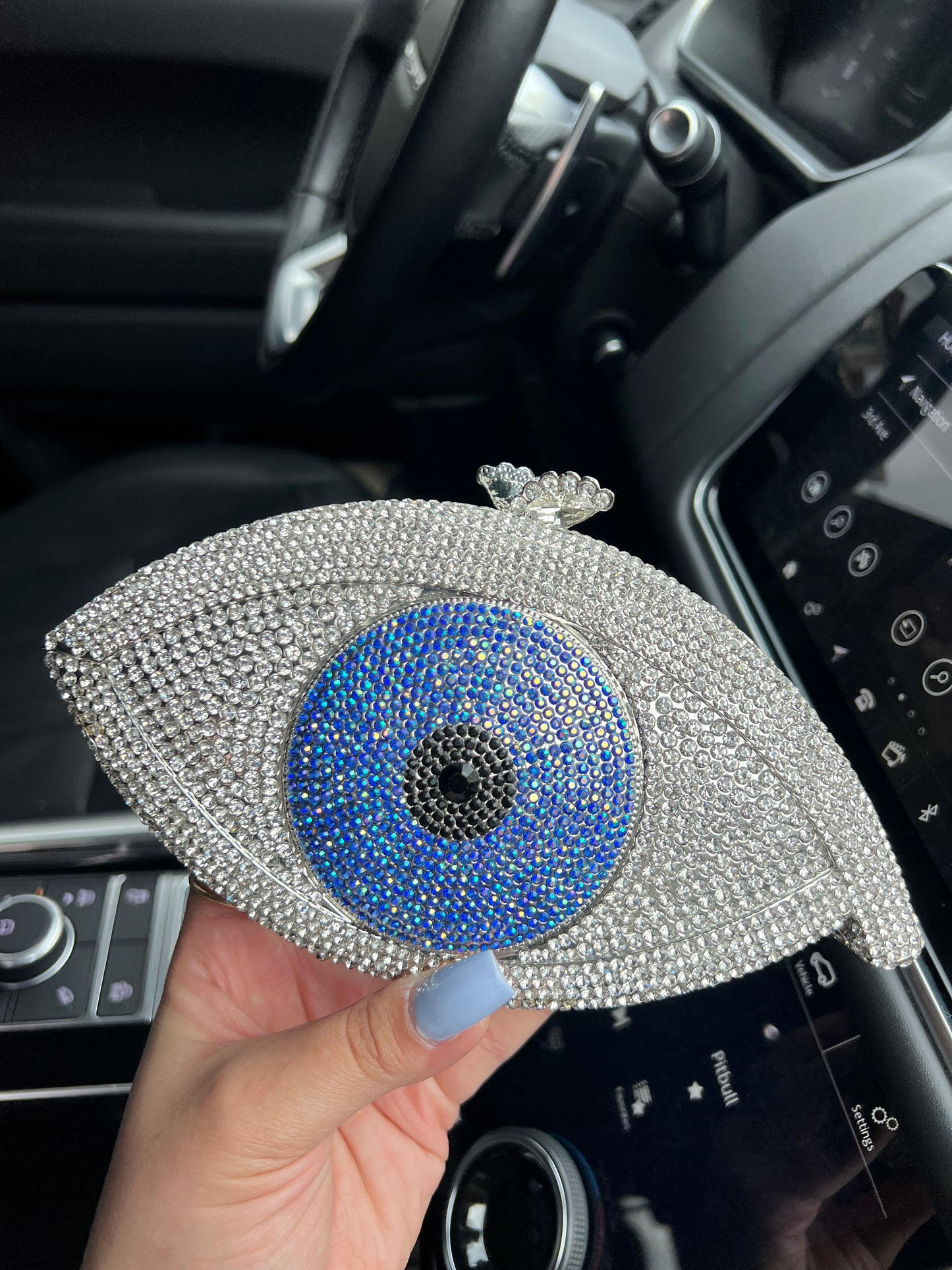 Evil Eye Crystal Clutch