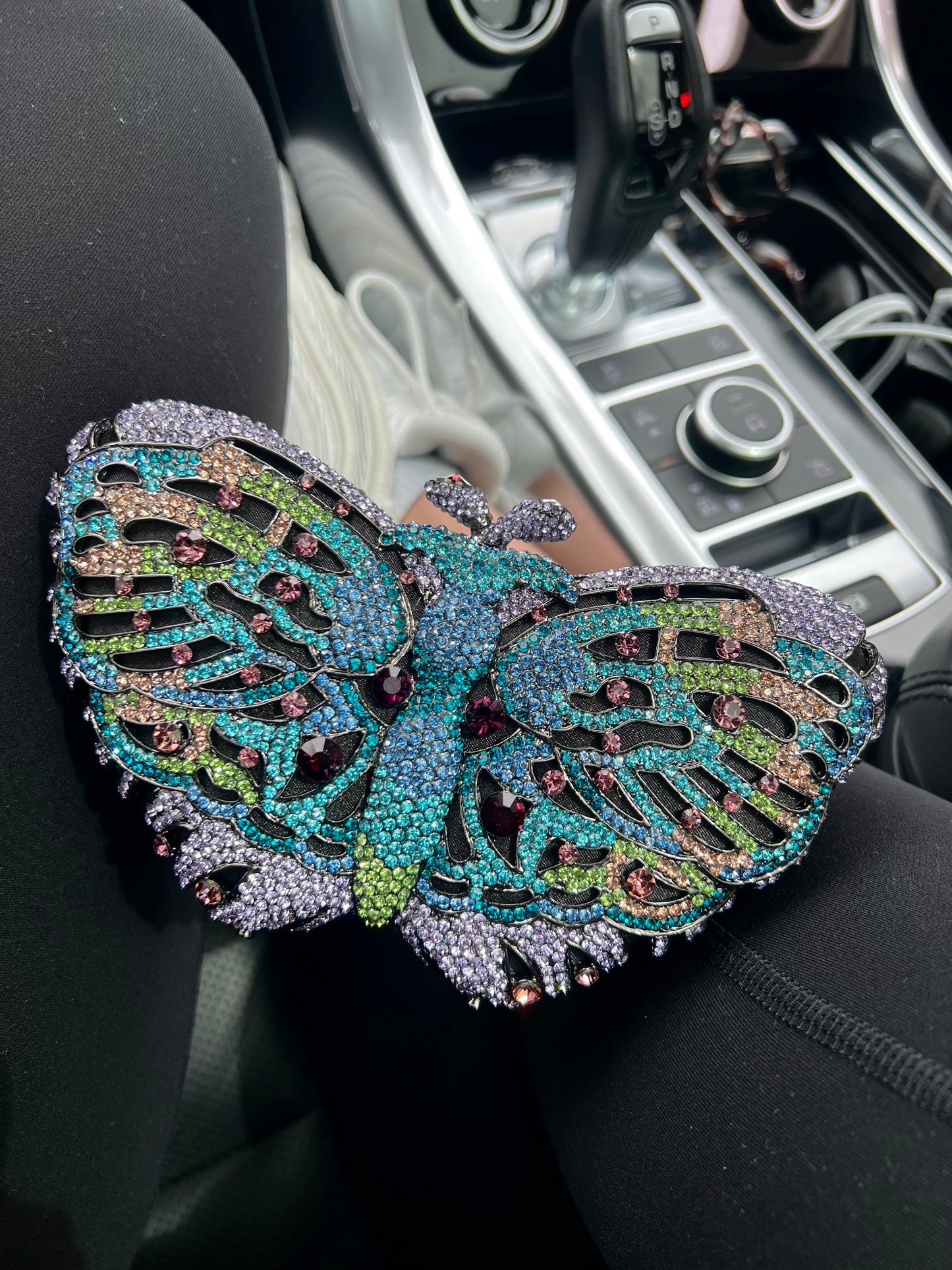 Butterfly Crystal Clutch