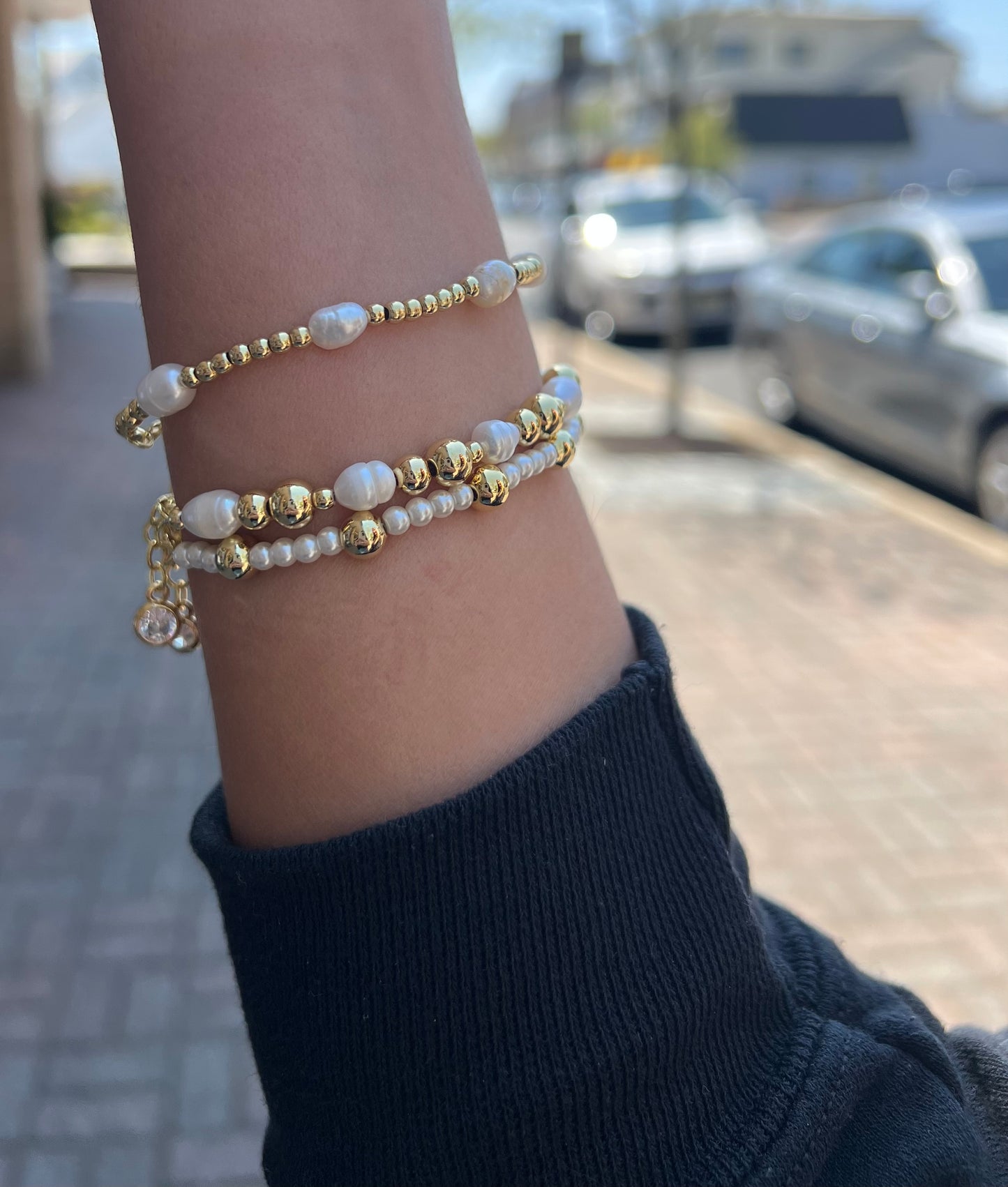 Lulu Pearl Clasp Bracelet