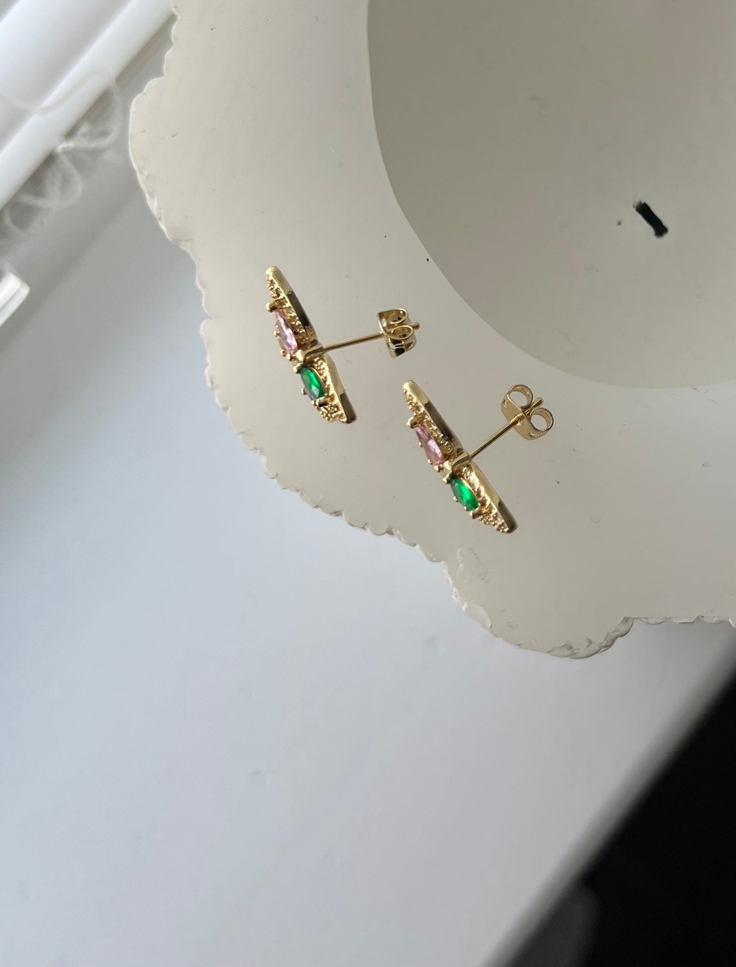 Color Butterfly Post Earrings