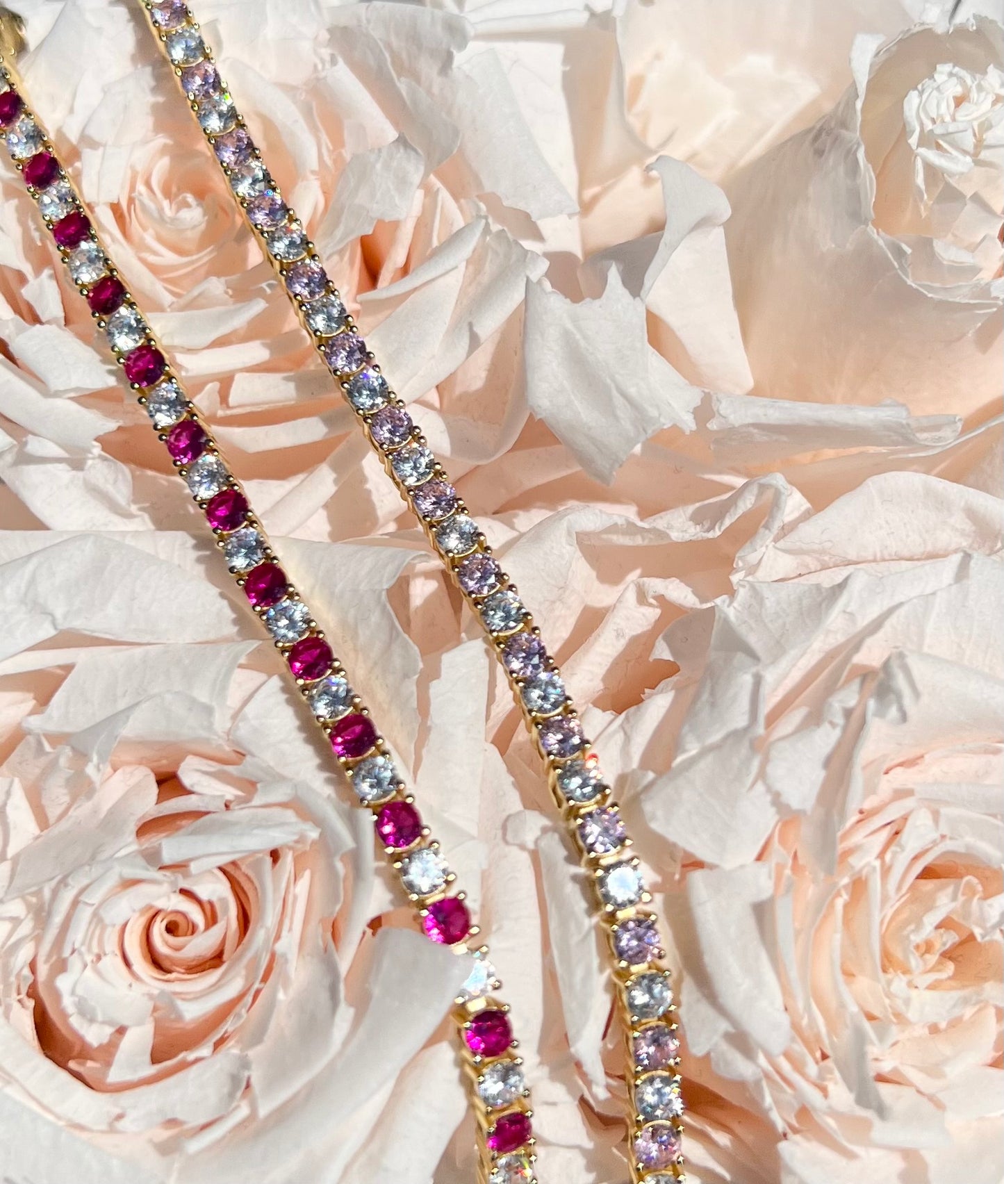 Alternating Diamond Tennis Bracelet
