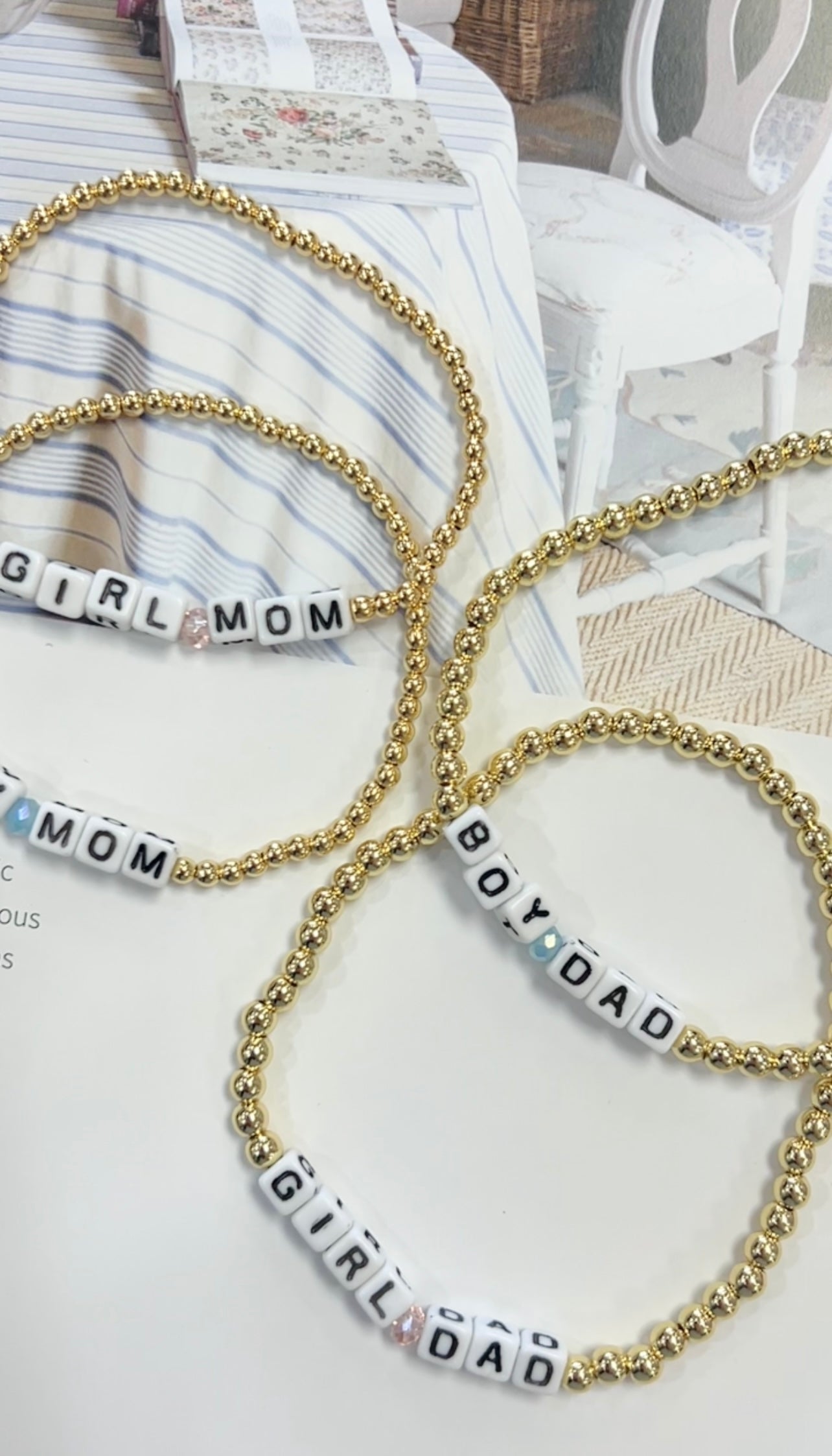 Mom/Dad Stretch Bracelet