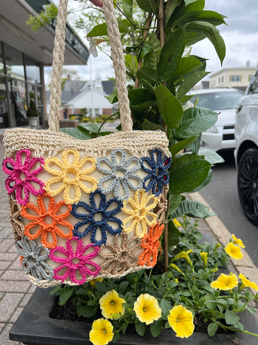 Small Flower Beach Bag