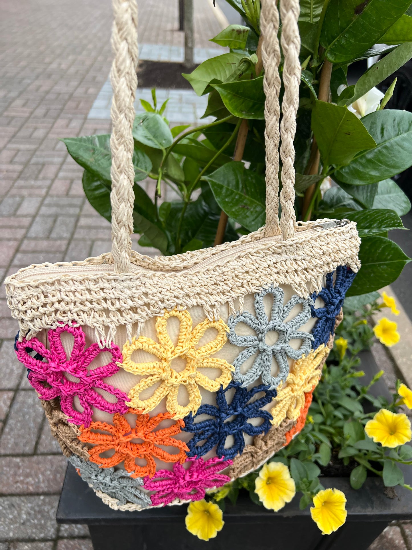 Small Flower Beach Bag