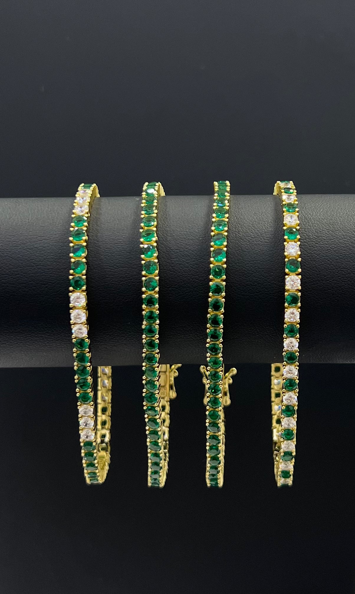 Emerald Green Tennis Bracelet